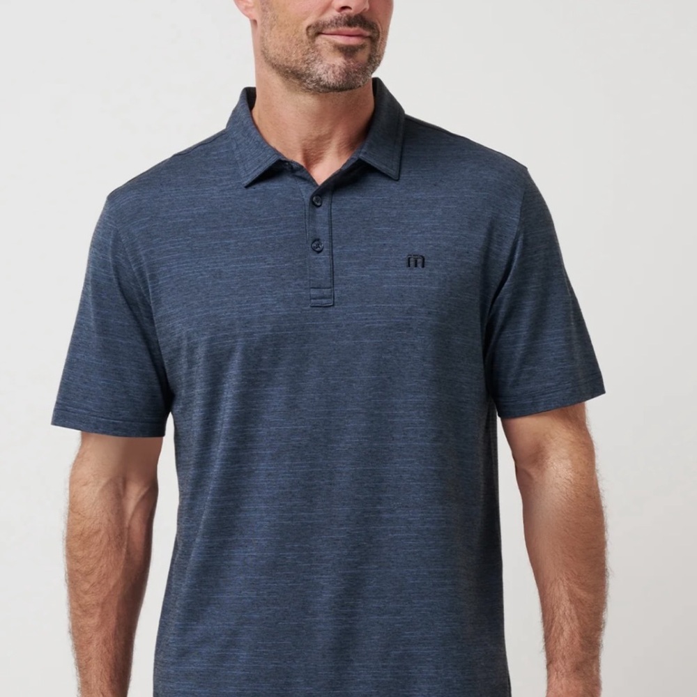 Travis Mathew Sky Blue & Blue Polo Shirt Bundle - Picture 3 of 9